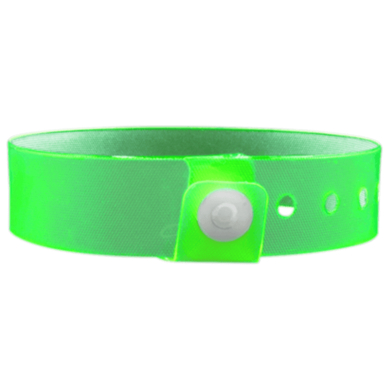 Vinyl edgeglow wristband in green