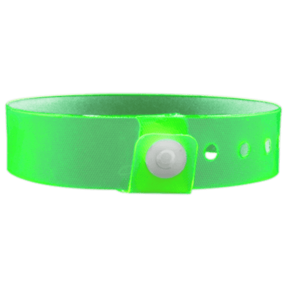 Vinyl edgeglow wristband in green