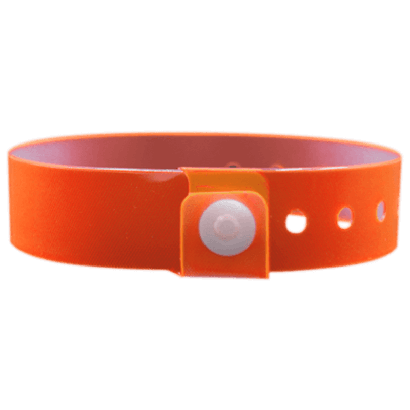 Vinyl edgeglow wristband in orange
