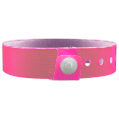 Vinyl edgeglow wristband in pink