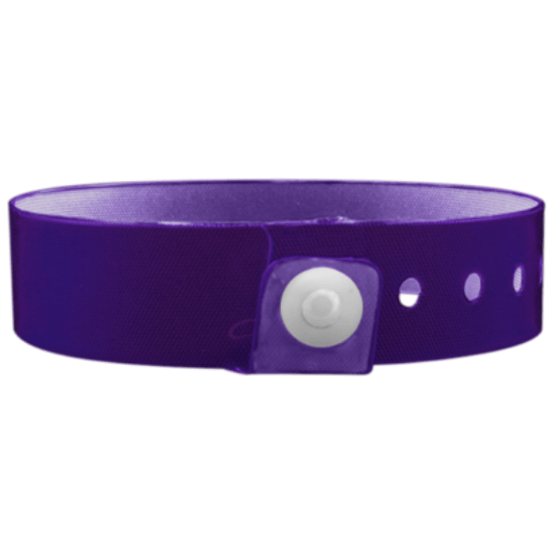 Vinyl edgeglow wristband in purple