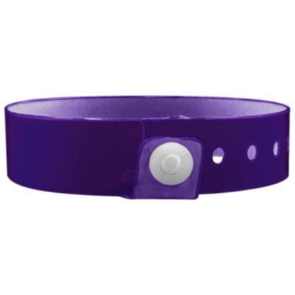 Vinyl edgeglow wristband in purple