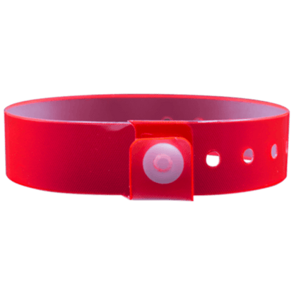 Vinyl edgeglow wristband in red
