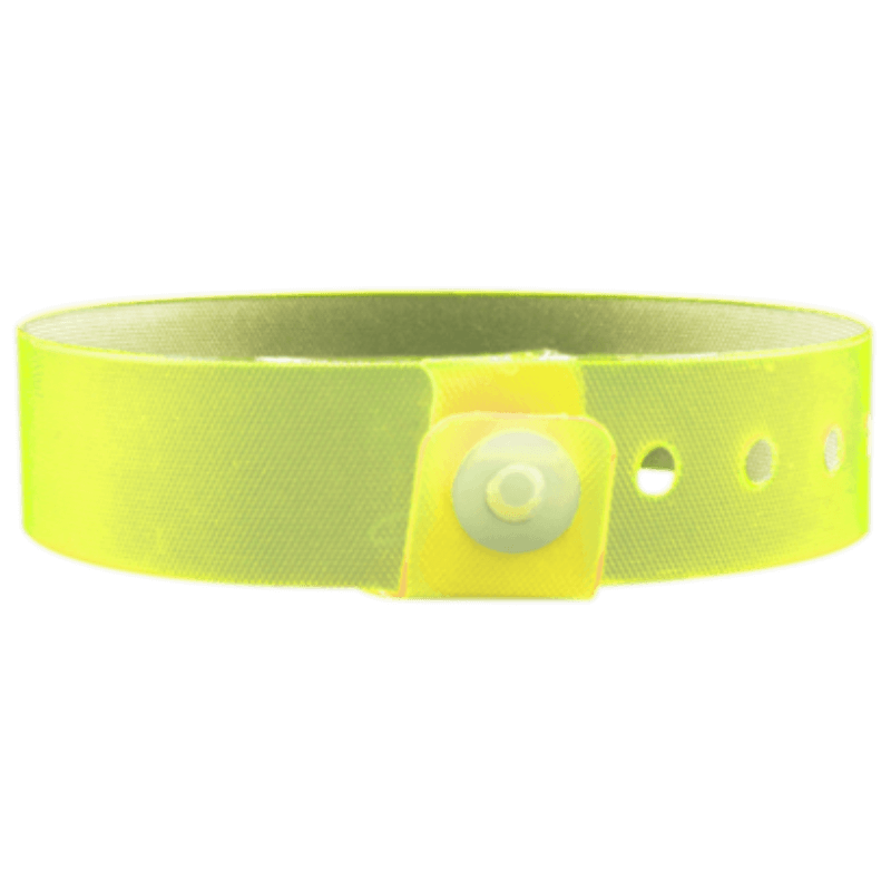 Vinyl edgeglow wristband in yellow