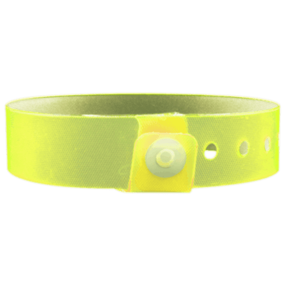 Vinyl edgeglow wristband in yellow