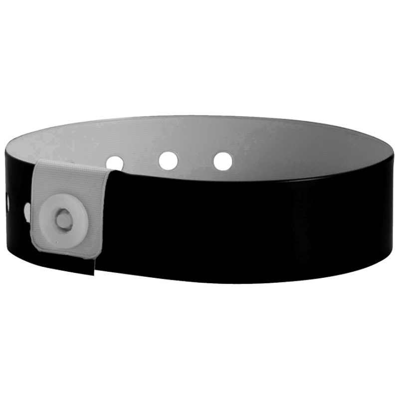 Regular vinyl wristband in black