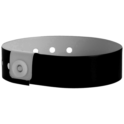 Regular vinyl wristband in black