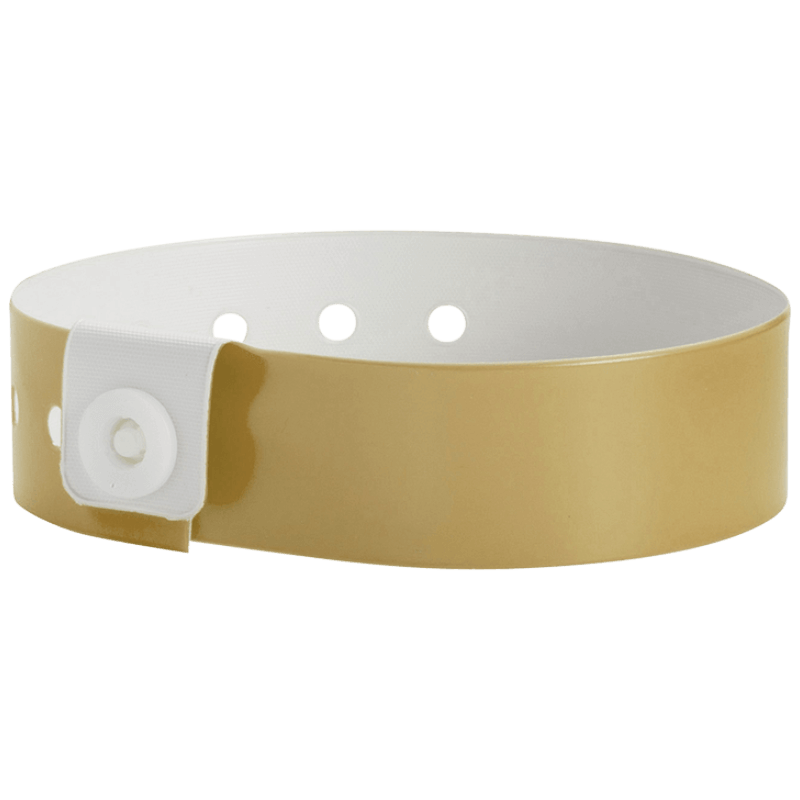 Regular vinyl wristband in gold