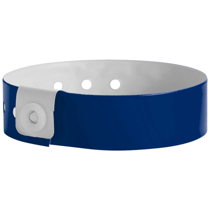 Regular vinyl wristband in navy blue