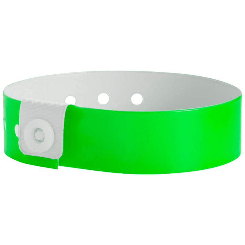 Regular vinyl wristband in neon green