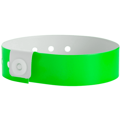 Regular vinyl wristband in neon green