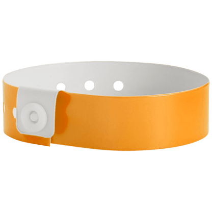 Regular vinyl wristband in neon orange