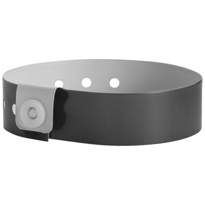 Regular vinyl wristband in silver