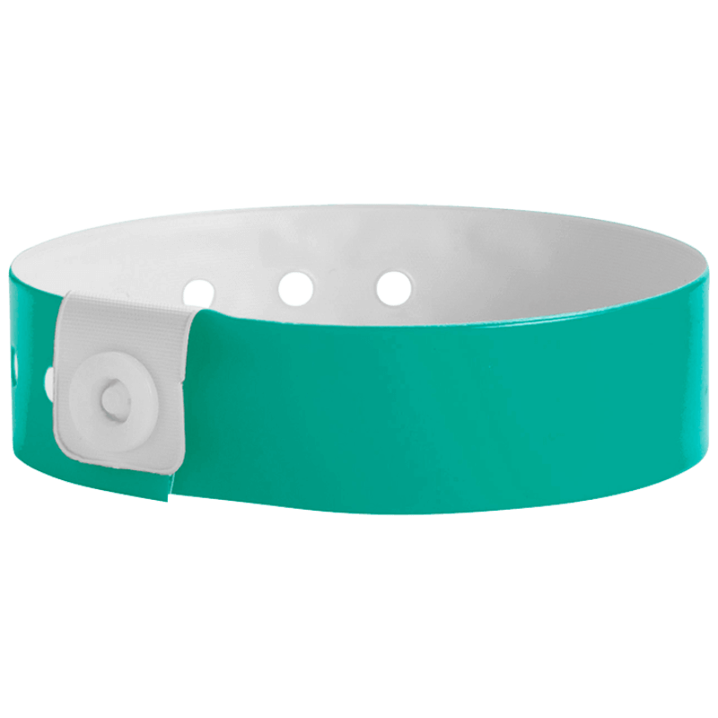 Regular vinyl wristband in teal