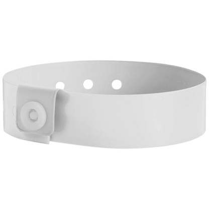 Regular vinyl wristband in white