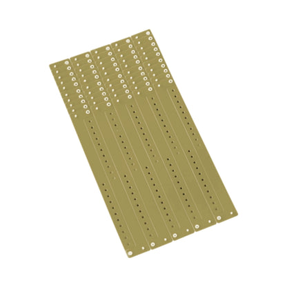 vinyl regular wristband in gold - shown in sheets of 10 