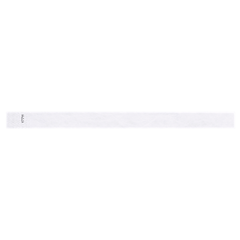 solid tyvek wristband in white