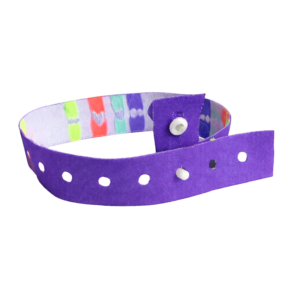 regular purple snap wristband