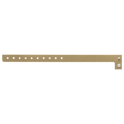 Plastic regular wristband in gold - flat version shown 