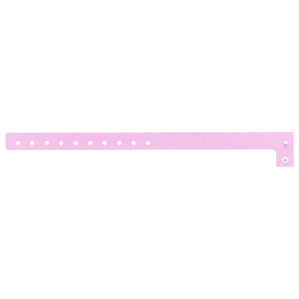 Plastic regular wristband in lavender - flat version shown 