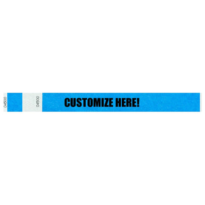 Custom - Detachable Stub - 1" Tyvek® Wristbands