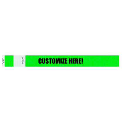 Custom - Detachable Stub - 1" Tyvek® Wristbands
