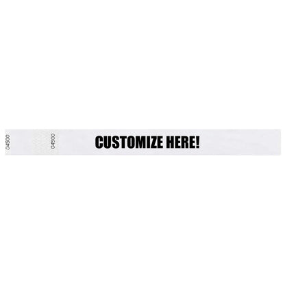 Custom - Detachable Stub - 1" Tyvek® Wristbands