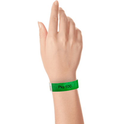 Solid Colours - 3/4" Tyvek® Wristbands (100 pks)