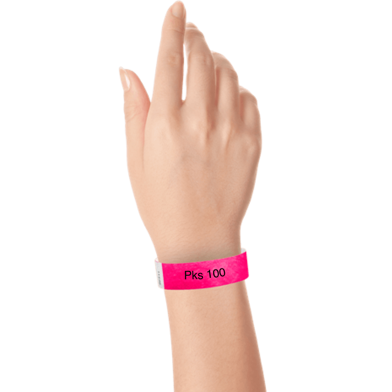 Solid Colours - 3/4" Tyvek® Wristbands (100 pks)