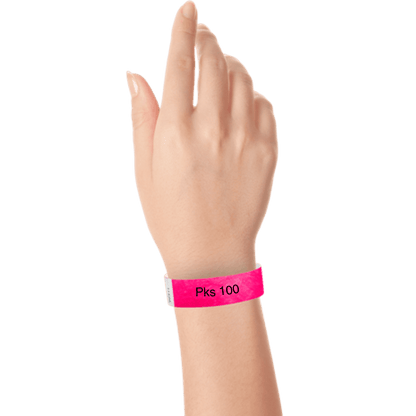 Solid Colours - 3/4" Tyvek® Wristbands (100 pks)