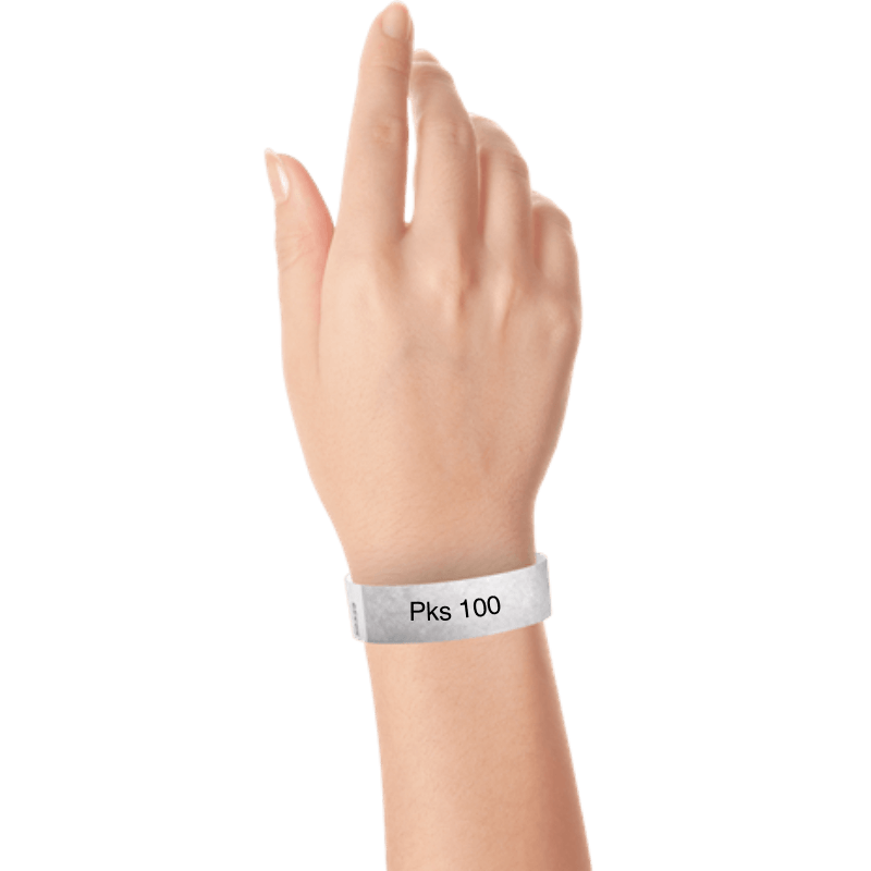 Solid Colours - 3/4" Tyvek® Wristbands (100 pks)