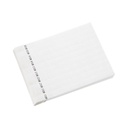 tyvek 3/4" solid wristband duplicate numbers in white