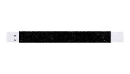 solid black wristband in 1" size