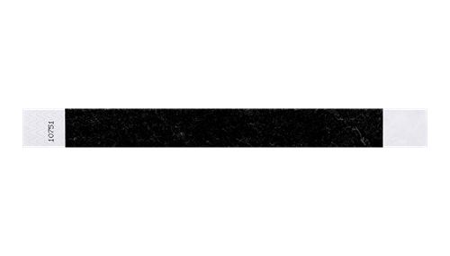 solid black wristband in 1" size