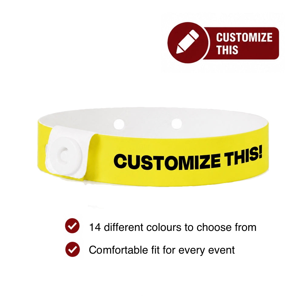 cover for vinyl slim custom wristband 