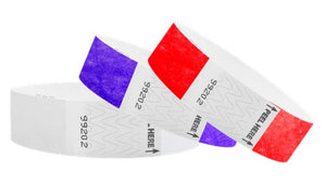 Tyvek 3/4" Wristbands - Litter Free