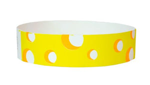 Tyvek 3/4" Wristbands - Cheese