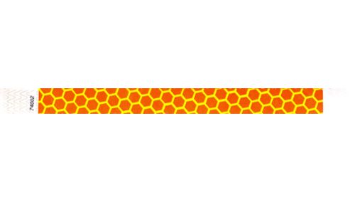 Tyvek 3/4" Wristbands - Honeycomb