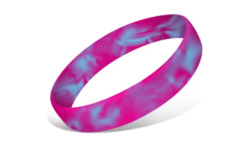 Swirled Silicone Wristbands