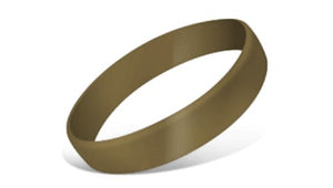Silicone Wristbands - Metallic Gold