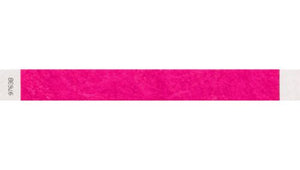 Tyvek 1" Wristbands - Litter Free Neon Pink