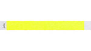 Tyvek 1" Wristbands - Litter Free Neon Yellow