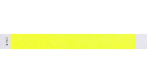 Tyvek 1" Wristbands - Litter Free Neon Yellow Custom