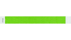 Tyvek 1" Wristbands - Litter Free Neon Green Custom