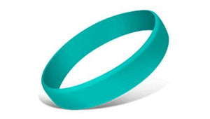 Seafoam Green - Solid Silicone Wristbands - Debossed