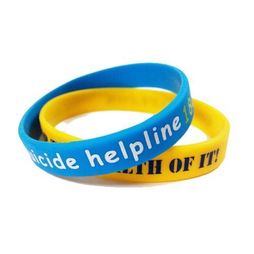 Personalised silicone bracelets sale