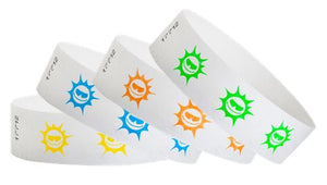 Tyvek 3/4" Wristbands - Suns