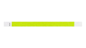 Tyvek 3/4" Wristbands - Solid Colours Lime Green
