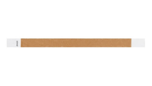 Tyvek 3/4" Wristbands - Solid Colours Mocha