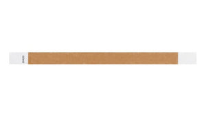 Tyvek 3/4" Wristbands - Solid Colours Mocha